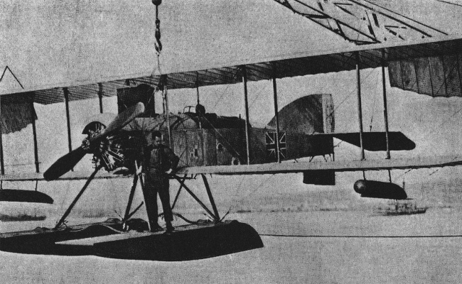 Vue d'un hydravion Short Type 166 (photo : Jane's fighting aircraft of World War I John W.R. Taylor)