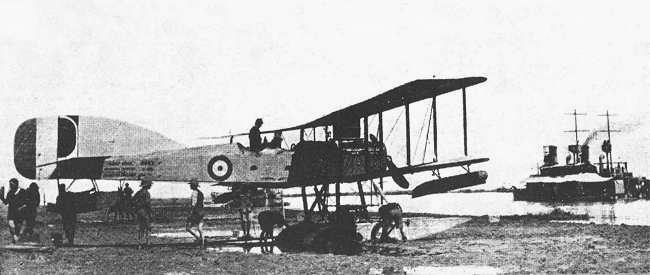 Vue d'un hydravion Short Type 184 (photo : Jane's fighting aircraft of World War I John W.R. Taylor)