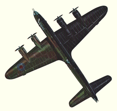 Plan d'un Stirling B III (origine : Bombers 1939-1945 - Kenneth Munson)
