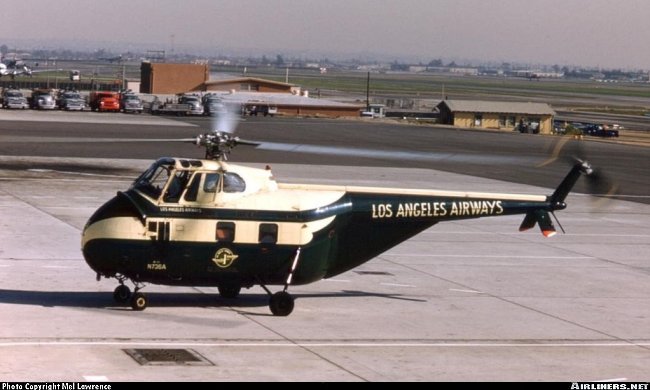 Vue d'un Sikorsky S-55 (photo : Mel Lawrence)