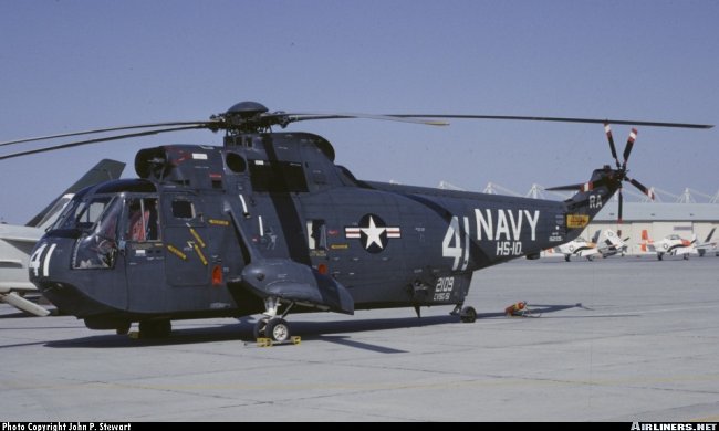 Vue d'un Sikorsky S-61 (photo : John P. Stewart)
