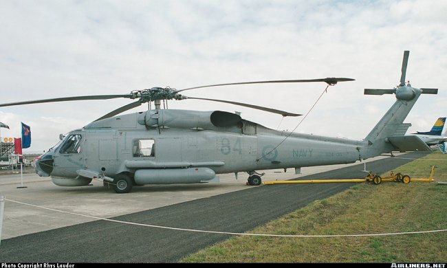 Vue d'un Sikorsky S-70/SH-60B Sea Hawk (photo : Rhys Lauder)