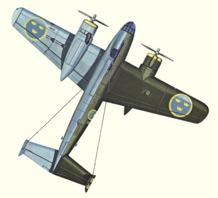 Plans d'un Saab 18A (B 18A) (origine : Bombers 1939-1945 - Kenneth Munson)