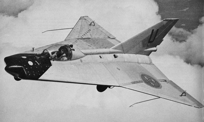 Vue d'un Saab 210 (photo : Jane's pocket book 12 Research and experimental aircraft - Michael J.H. Taylor)