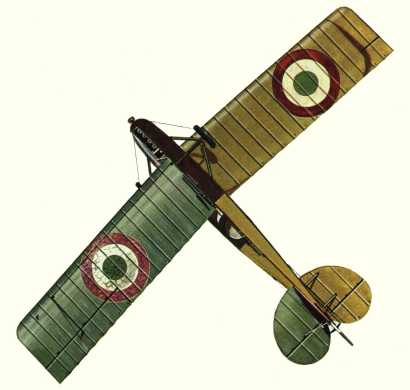 Plan d'un biplan S.A.M.L. S.2 (origine : Bombers 1914-1919 - Kenneth Munson)