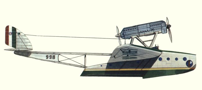 Vue d'un S.55X (origine : Flying Boats and Seaplanes since 1910 - Kenneth Munson)