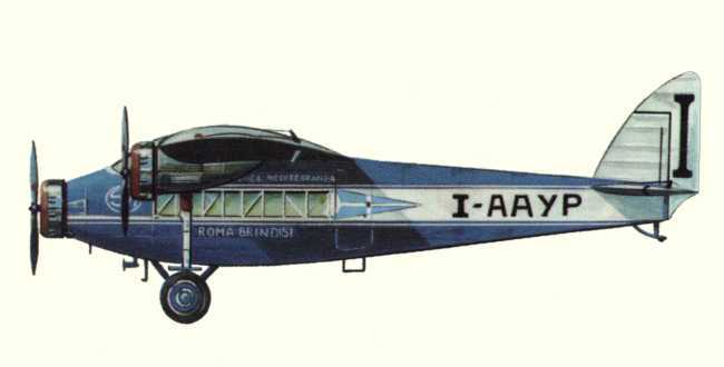 Vue d'un S.71 (origine : Airliners between the wars 1919-1939 - Kenneth Munson)