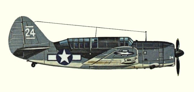 Vue d'un SB2C-1C Helldiver (origine : Bombers 1939-1945 - Kenneth Munson)