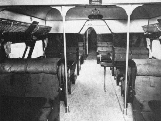 Cabine du Scylla (photo : Pictorial History of BOAC and Imperial Airways Kenneth Munson - BOAC)
