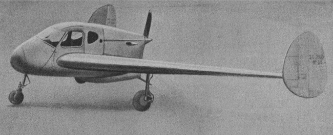 Vue de l'avion de tourisme Sud-Est SE-2100 (photo : Science et Vie, janvier 1946)
