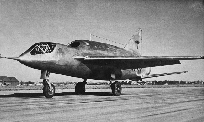 Vue du Grognard SE-2410 (photo : Jane's pocket book 12 Research and experimental aircraft - Michael J.H. Taylor)