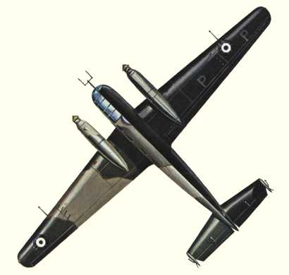 Plans d'un Si 204D-1 (origine : Fighters 1939-1945 - Kenneth Munson)