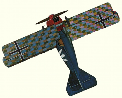 Plans d'un chasseur biplan Siemens-Schuckert D.III (origine : Fighters 1914-1919 - Kenneth Munson)