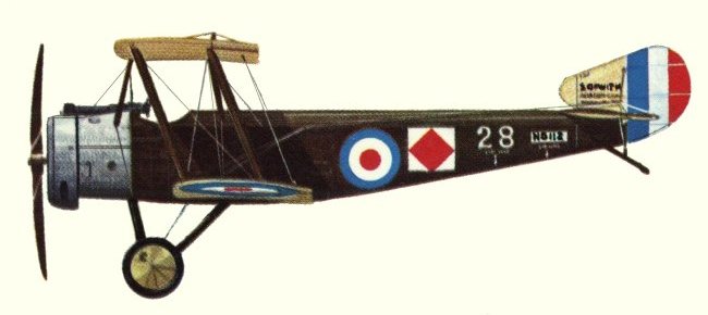 Vue d'un biplan 1½ Strutter Type 9700 (origine : Bombers 1914-1919 - Kenneth Munson)