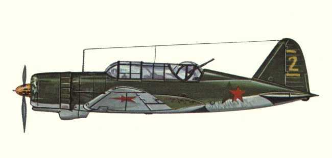 Vue d'un Sukhoi 2 (origine : Bombers 1939-1945 - Kenneth Munson)