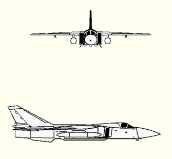 Plan d'un Sukhoi Su-24