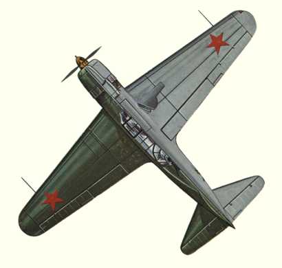Plans d'un Sukhoi 2 (origine : Bombers 1939-1945 - Kenneth Munson)