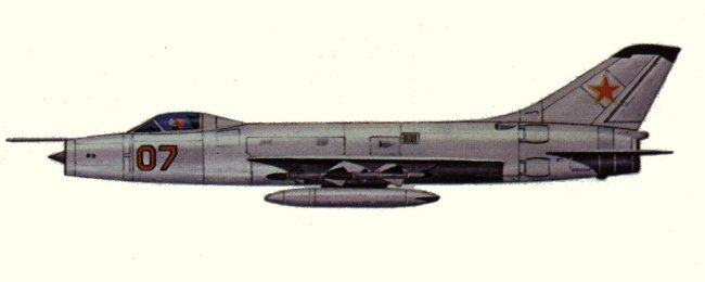 Vue d'un Sukhoi 9 (origine : Fighters, encyclopaedia of world aircraft - Kenneth Munson)
