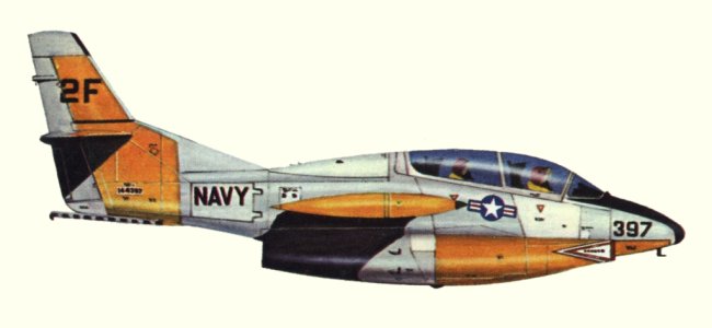 Vue d'un T-2A (origine : Fighters, encyclopaedia of world aircraft - Kenneth Munson)
