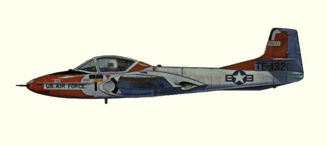 Vue d'un T-37B (origine : Fighters, encyclopaedia of world aircraft - Kenneth Munson)