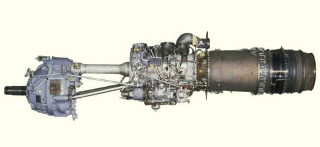 Vue d'un turbopropulseur T56