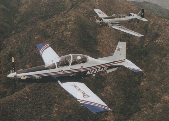 Vue d'un Beechcraft T-6A (photo : Airlife's World Aircraft - Rod Simpson)