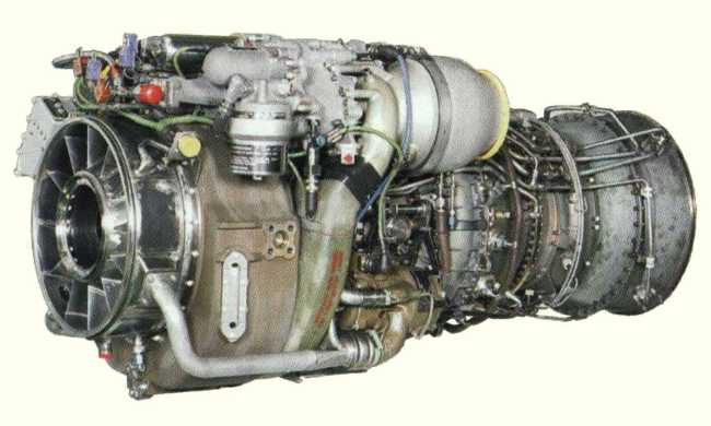 Vue d'un turbopropulseur General Electric T700