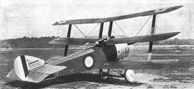 Vue d'un Sopwith Triplane (photo : Jane's fighting aircraft of World War I John W.R. Taylor)