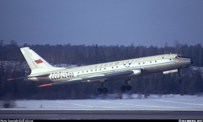 Vue d'un Tu-104A (photo : Kjell Nilsson)