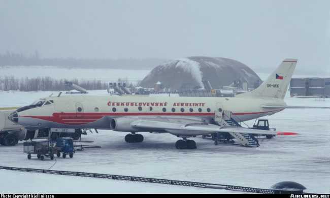 Vue d'un Tu-124V (photo : Kjell Nilsson)
