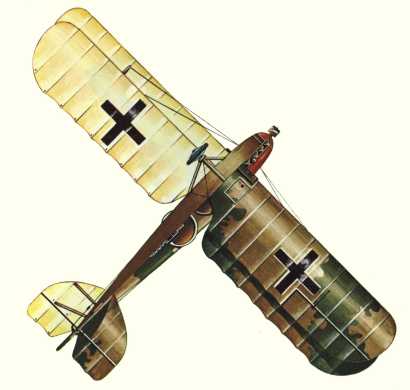 Plans d'un biplan de reconnaissance Ufag C.I (origine : Bombers 1914-1919 - Kenneth Munson)
