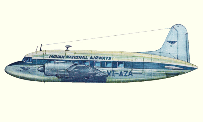 Vue d'un Viking 1B (origine : Civil Airliners since 1946 - Kenneth Munson)
