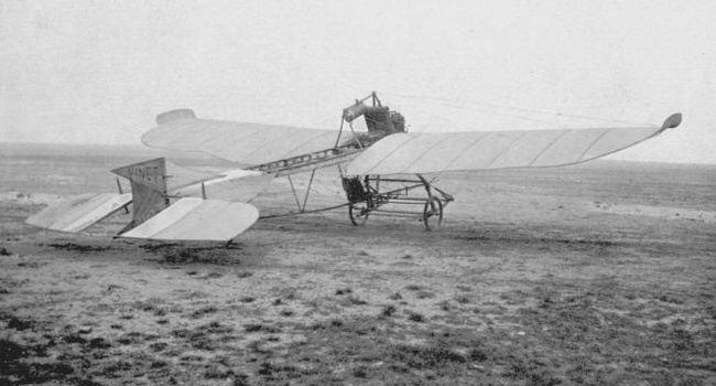 Vue d'un Vinet monoplan (photo : Gallica - Les Aéroplanes de 1911 - Raymond de Gaston)
