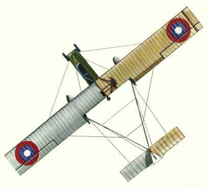 Plan d'un Voisin 8 Bn.2 (origine : Bombers 1914-1919 - Kenneth Munson)