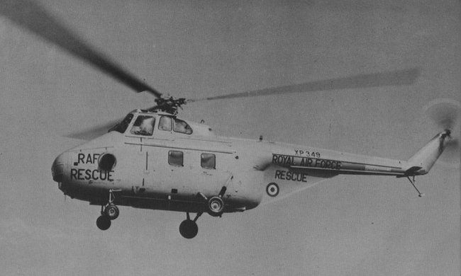 Vue d'un Westland Whirlwind Series 3 (photo : Jane's pocket book 20 Helicopters Michael J.H.Taylor)