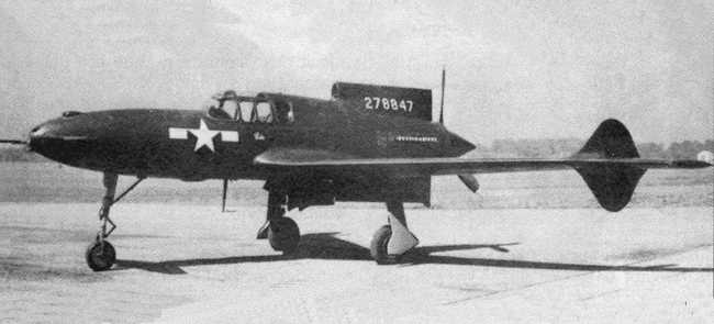 Vue du XP-55 (photo : Air Magazine)
