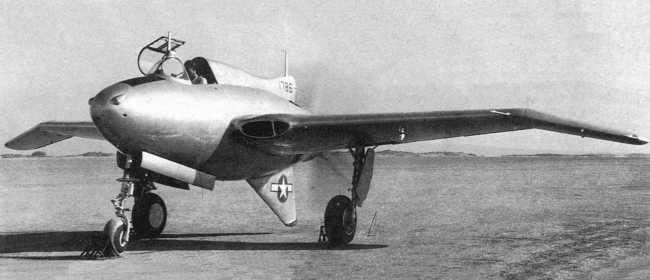 Vue du premier prototype du XP-54 (photo : Air Magazine)