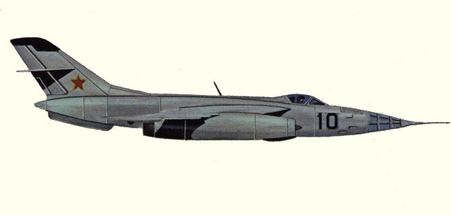 Vue d'un Yak-28B (origine : Bombers, encyclopaedia of world aircraft - Kenneth Munson)