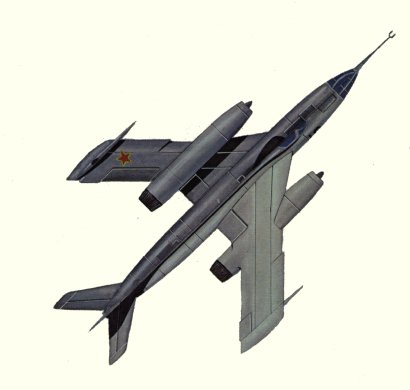 Plan d'un Yak-28B (origine : Bombers, encyclopaedia of world aircraft - Kenneth Munson)