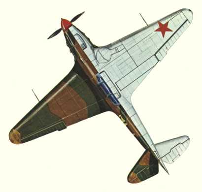 Plans d'un Yak-9D (origine : Fighters 1939-1945 - Kenneth Munson)