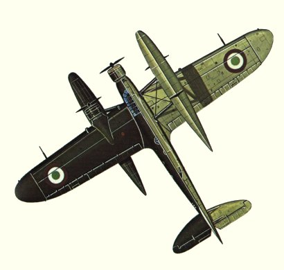 Plan d'un Z.506B Airone (origine : Bombers 1939-1945 - Kenneth Munson)